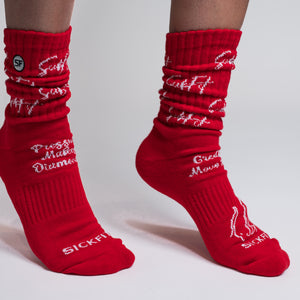 Pride Slouch Socks- Red