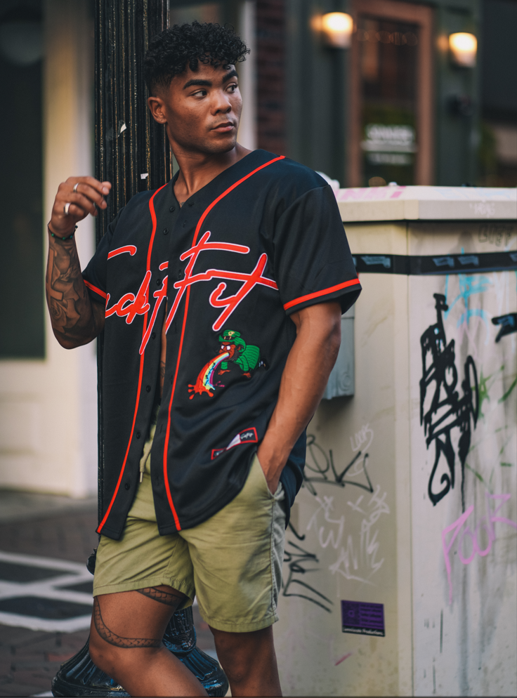 Men's Hip-hop Outfit,Custom Baseball Jersey Shirt,Street Fashion,How To  Wear A Baseball Jersey in 2023